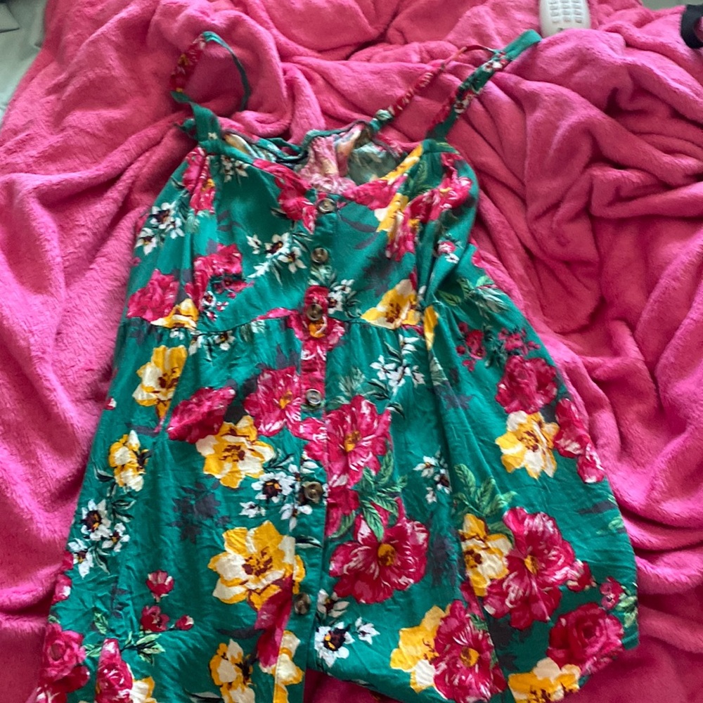 Torrid floral spaghetti strap flowy top size 1